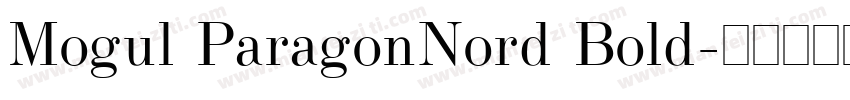 Mogul ParagonNord Bold字体转换